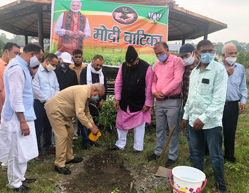 भाजपा प्रदेश अध्यक्ष व विधायक जोशी ने किया पौधारोपण